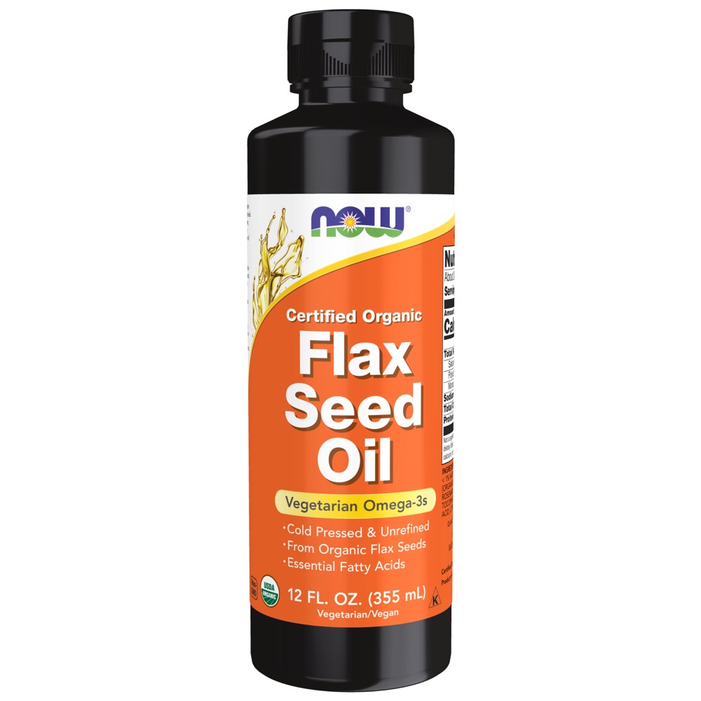 Now Vitamins - Flax Seed Oil 12 oz