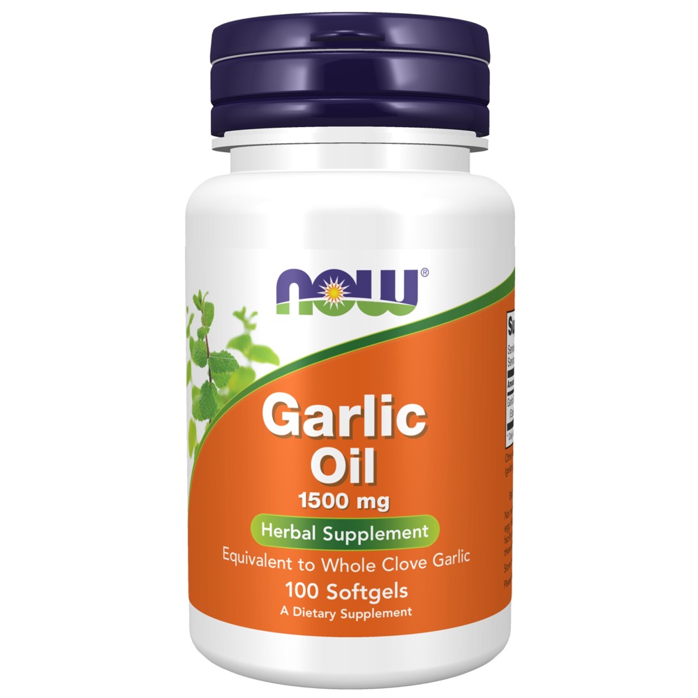 Now Vitamins - Garlic Oil 1500Mg 3X  100 Sgels