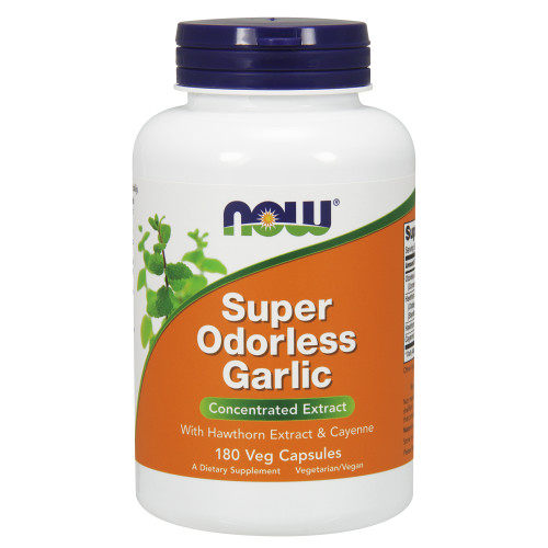 Now Vitamins - Garlic (Super Odorless) 180 Caps-OUT OF STOCK