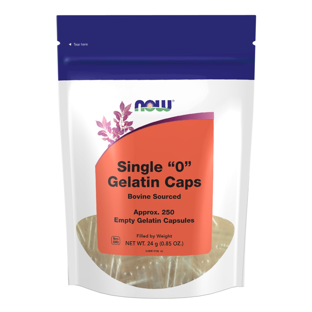 Now Vitamins - Gel Caps '0' 250 Caps