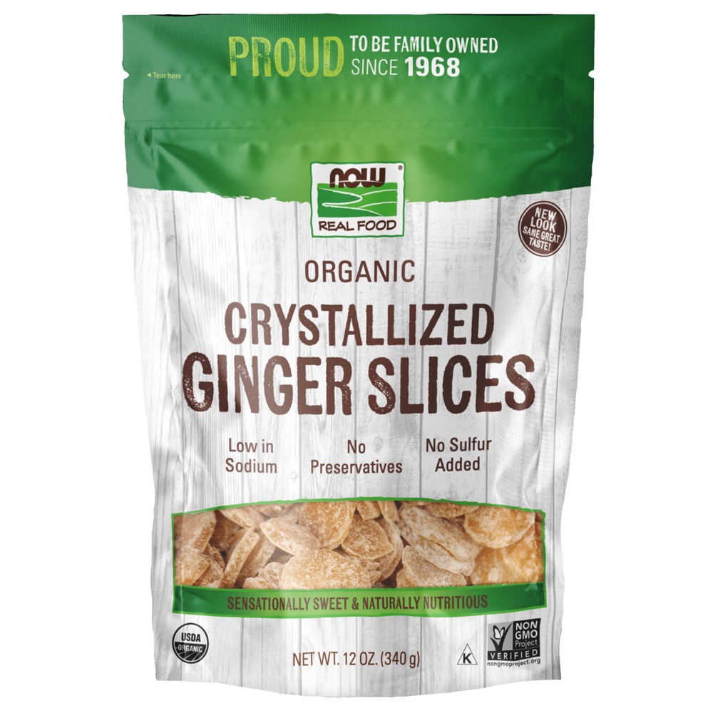 Now Vitamins - Ginger Slices (Crystallized) 12 oz.