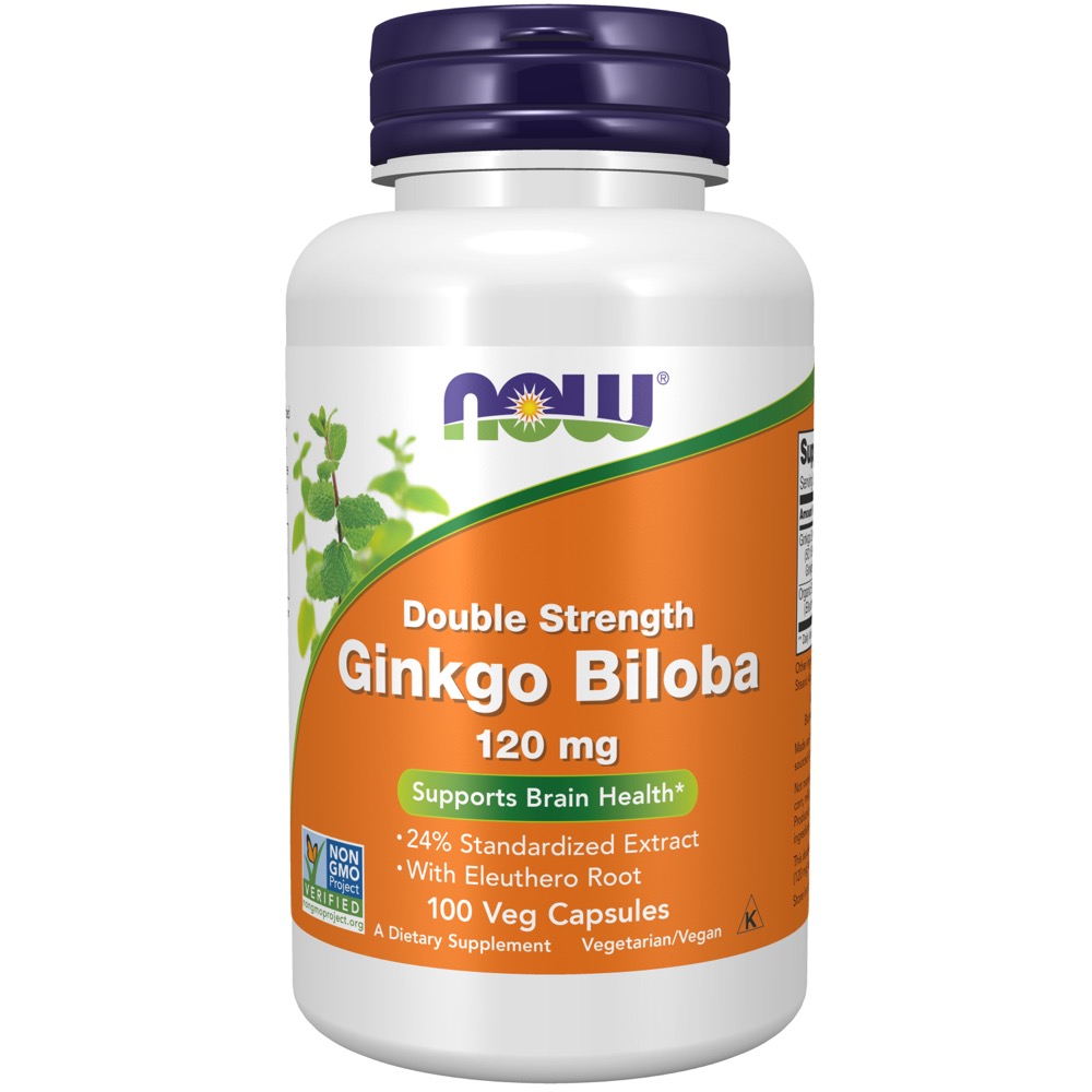 Now Vitamins - Ginkgo Biloba 120Mg 100 Vcaps