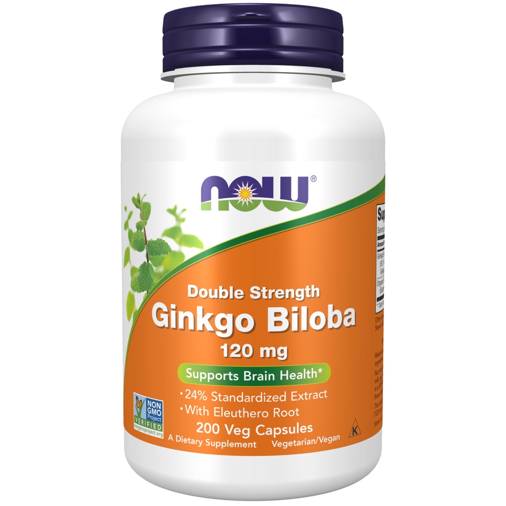 Now Vitamins - Ginkgo Biloba 120Mg 200 Vcaps