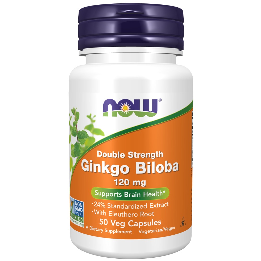 Now Vitamins - Ginkgo Biloba 120Mg 50 Vcaps