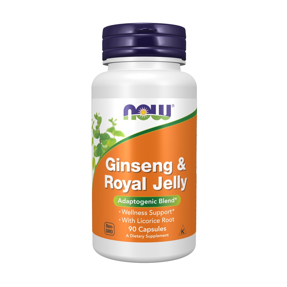 Now Vitamins - Ginseng & Royal Jelly 90 Caps