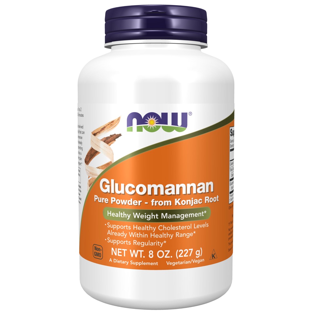 Now Vitamins - Glucomannan 100% Pure Powder 8 oz.