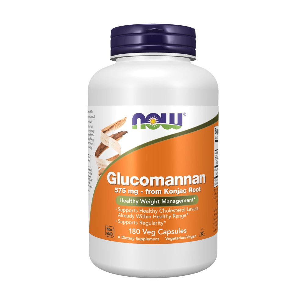 Now Vitamins - Glucomannan 575Mg 180/Caps