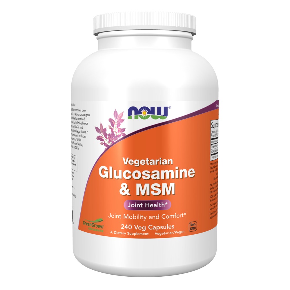 Now Vitamins - Glucosamine & MSM Vegetarian 240/Caps