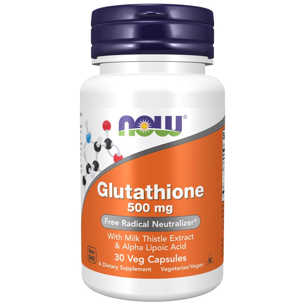 Now Vitamins - Glutathione 500 mg 30 veg caps