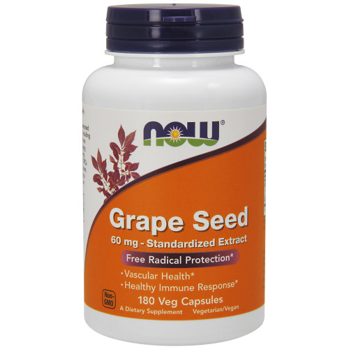 Now Vitamins - Grape Seed Antioxidant 60 Mg 180 Vcaps-OUT OF STOCK