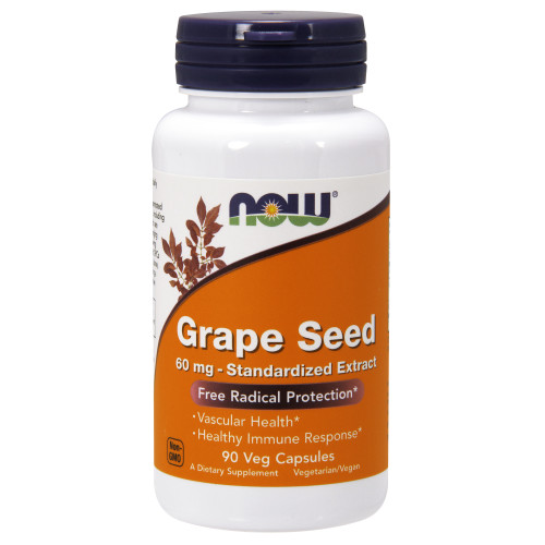 Now Vitamins - Grape Seed Antioxidant 60 Mg 90 Vcaps-OUT OF STOCK