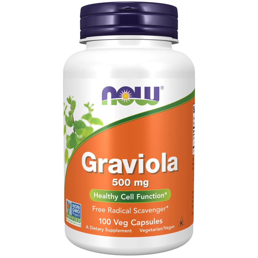 Now Vitamins - Graviola 500 mg   100/Caps