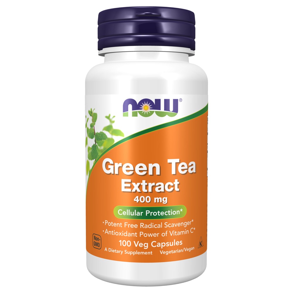 Now Vitamins - Green Tea Extract 400Mg 60% 100 Caps