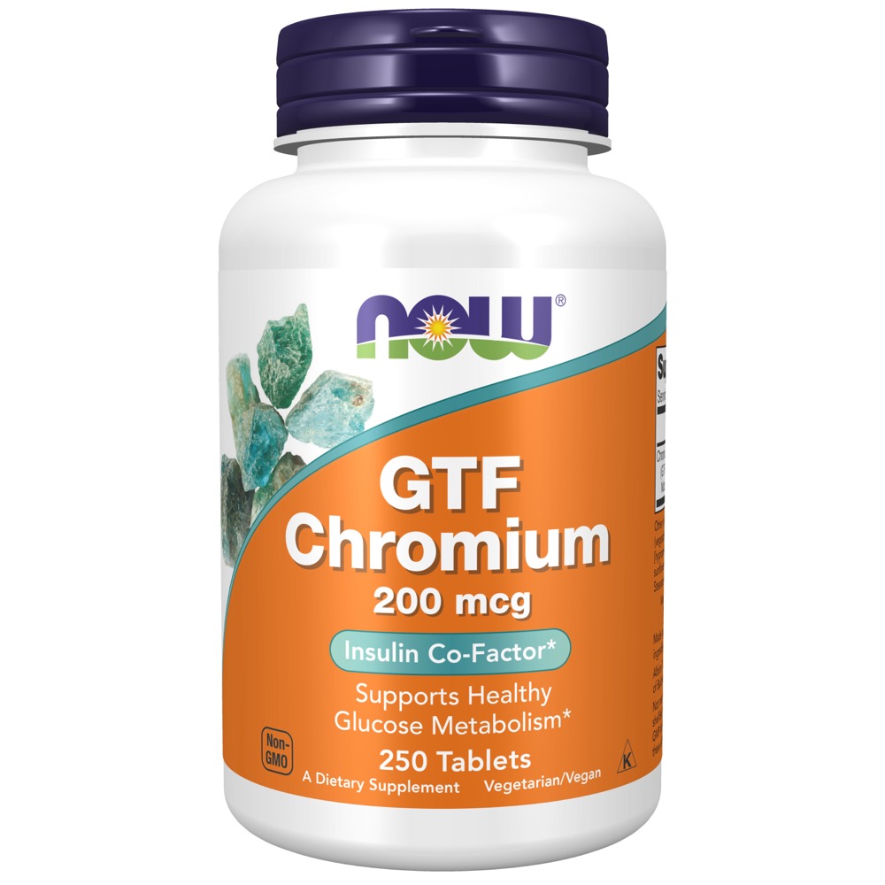 Now Vitamins - Gtf Chromium 200Mcg 250 Tabs