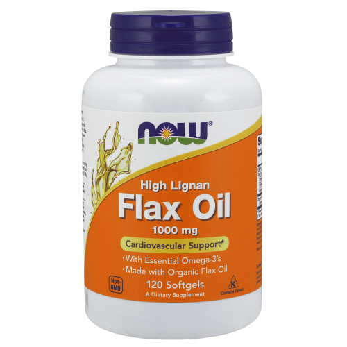 Now Vitamins - Hi Lignan Flax Oil 1000Mg 120 Sgels-OUT OF STOCK