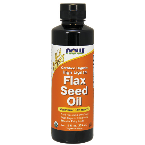 Now Vitamins - High Lignan Flax Oil Liquid 12 oz-OUT OF STOCK