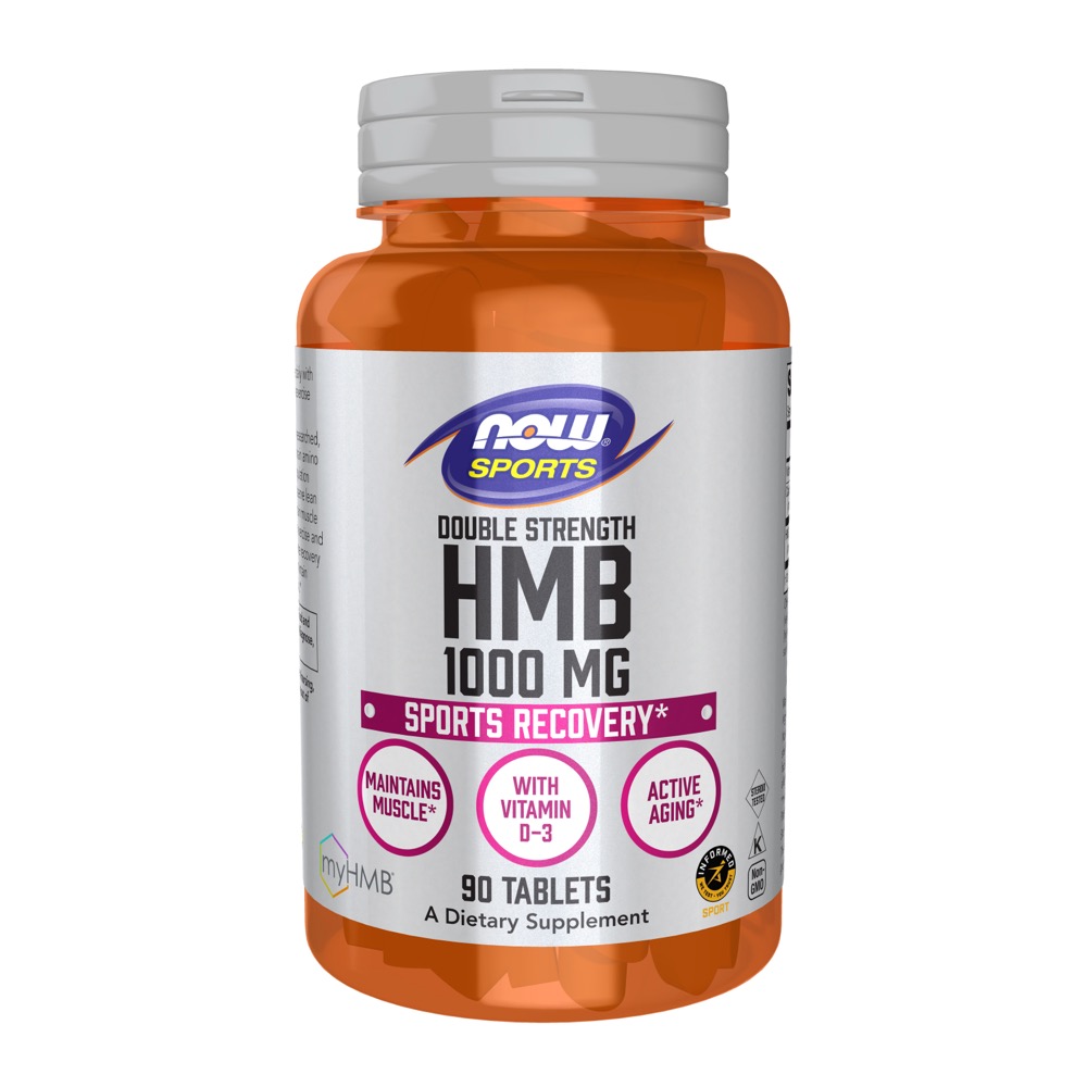 Now Vitamins - HMB tablets 1000MG Double Strength 90 Tab 
