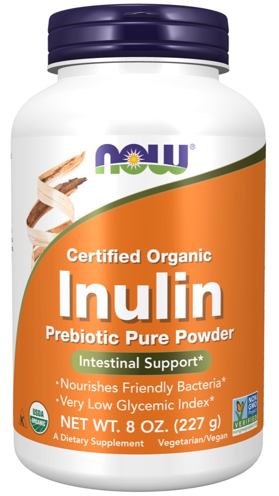 Now Vitamins - Inulin Powder Pure Fos 8 oz