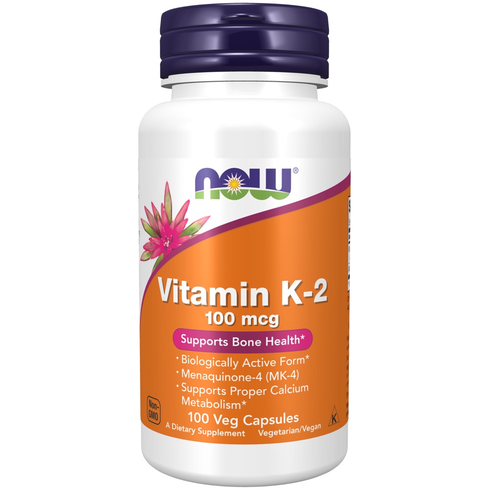 Now Vitamins - K-2 (Vitamin) 100 Mcg 100 Caps