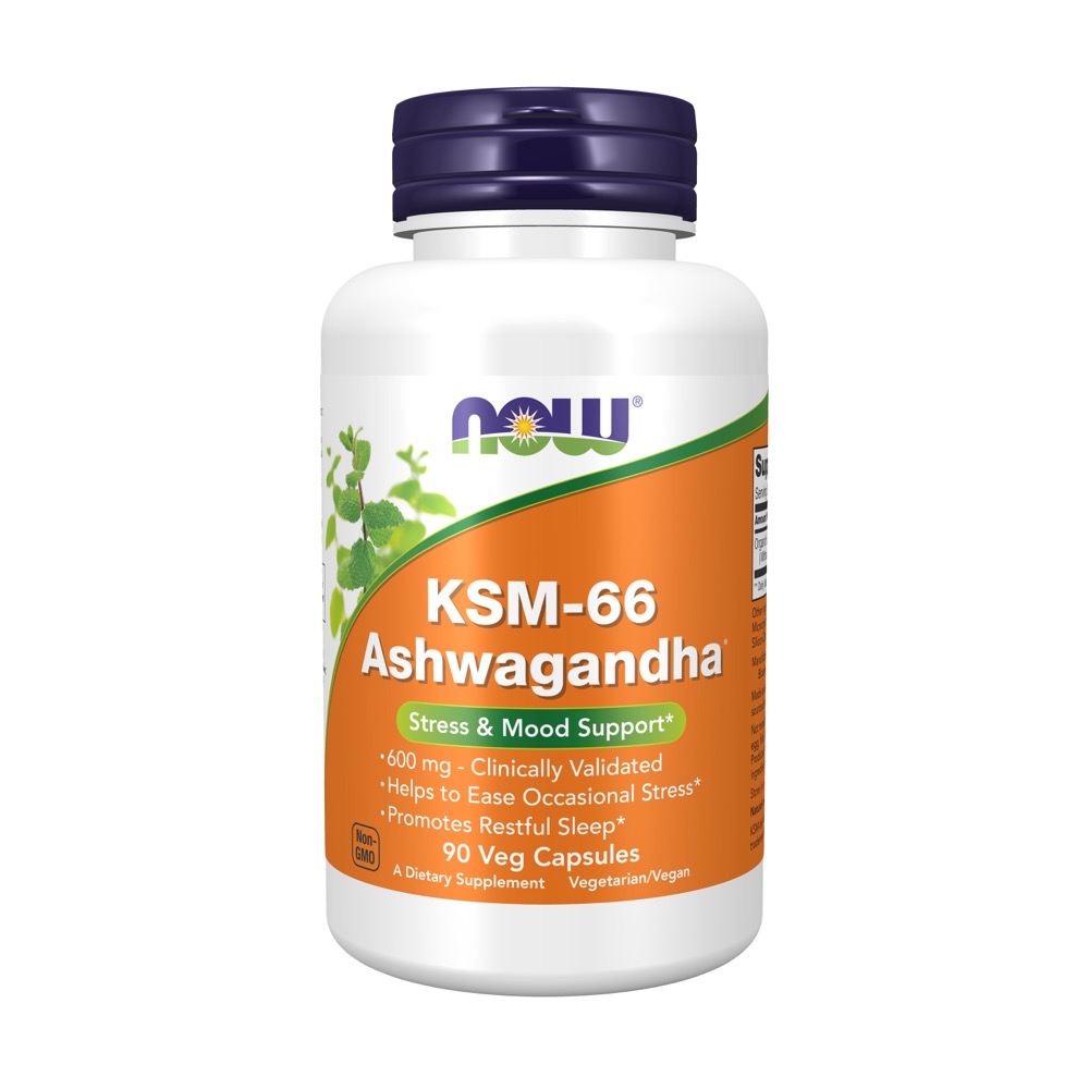 Now Vitamins - Ashwagandha KSM-66 90 Vcaps