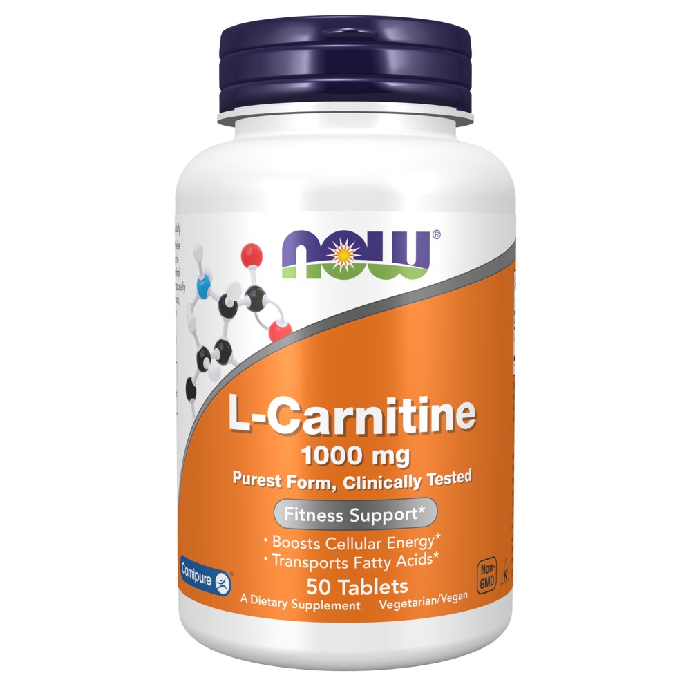Now Vitamins - L-Carnitine 1000 Mg 50 Tabs