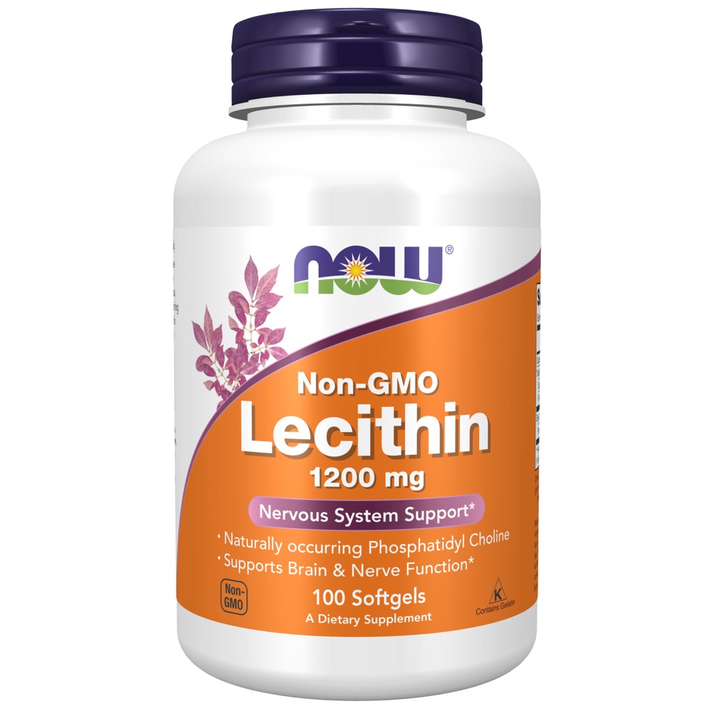 Now Vitamins - Lecithin 1200 Mg 100 Gels