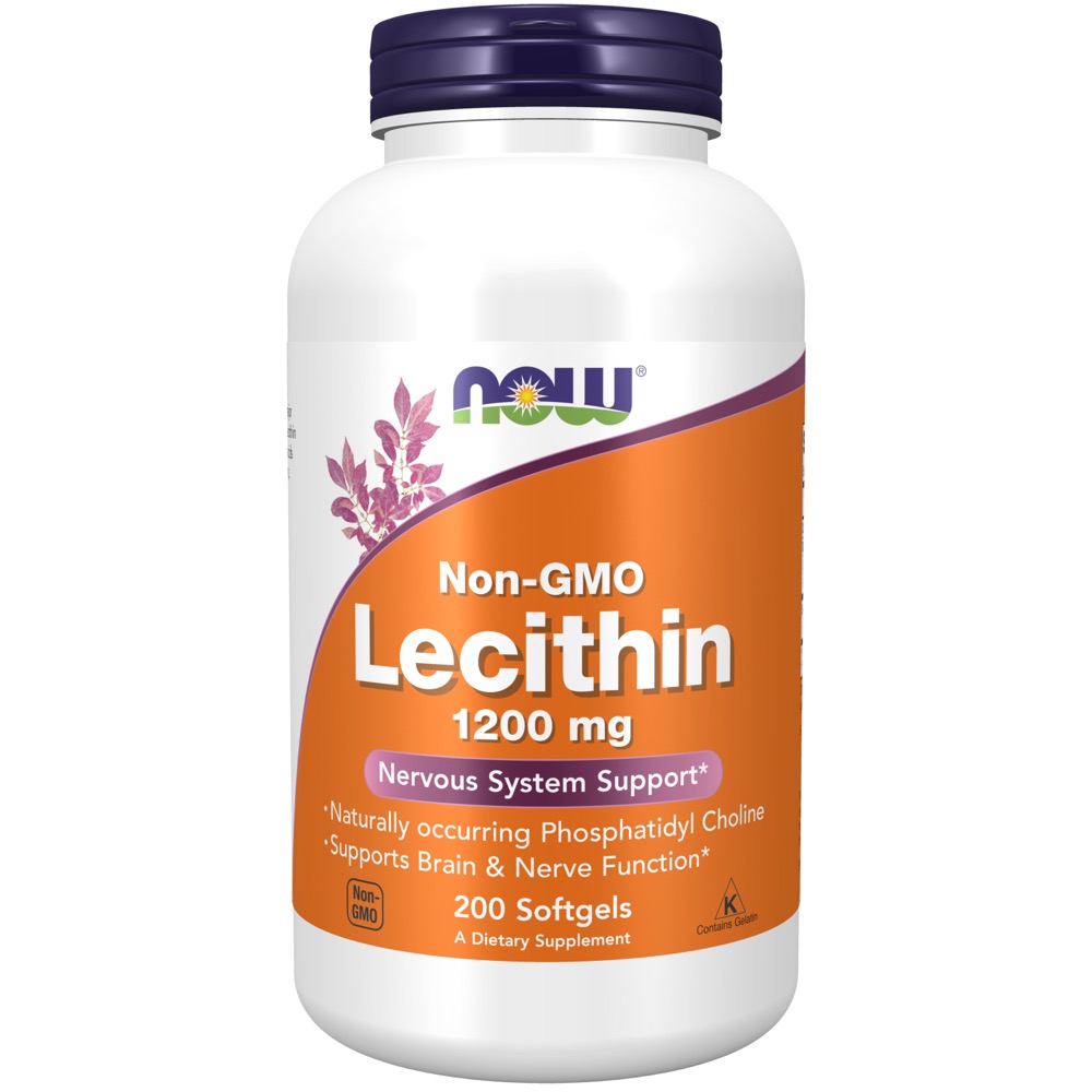 Now Vitamins - Lecithin 1200 Mg 200 Gels