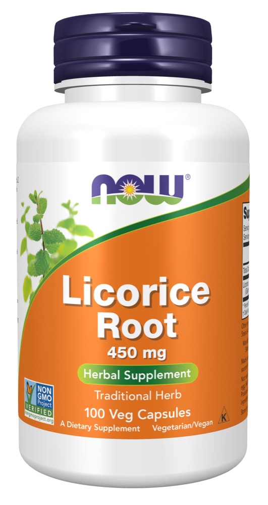 Now Vitamins - Licorice Root 450Mg 100 Caps