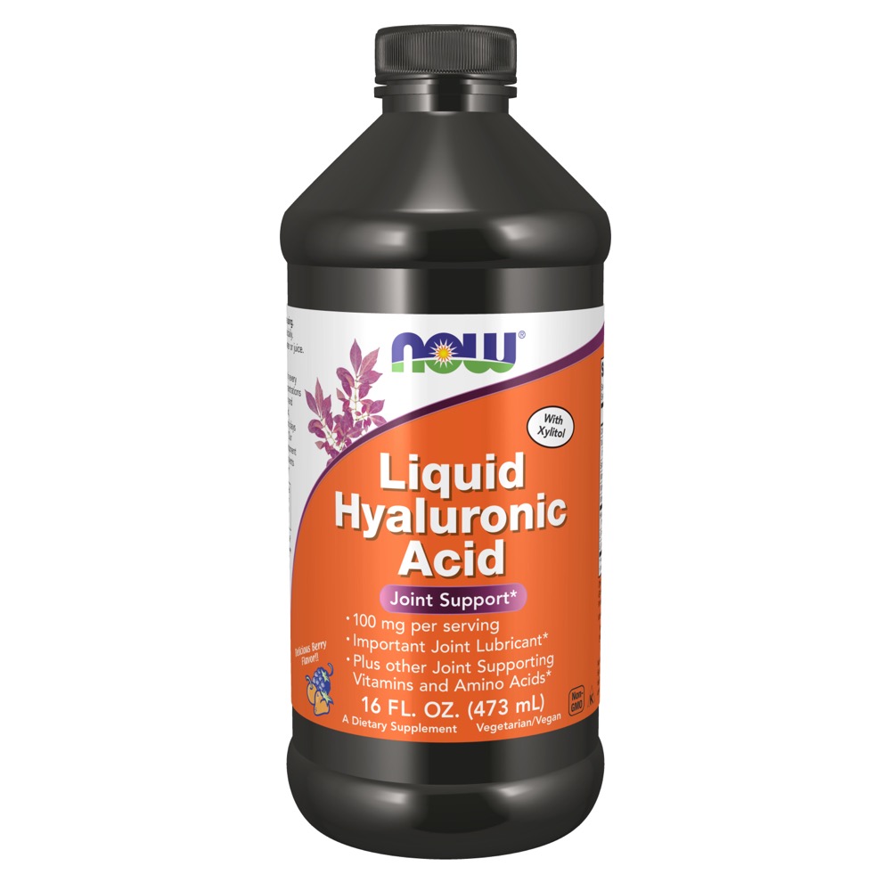 Now Vitamins - Liquid Hyaluronic Acid 100 Mg 16 Fl. oz.  