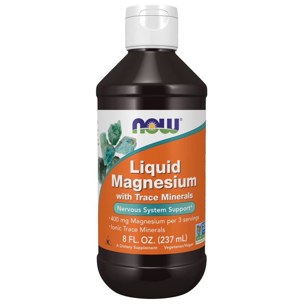 Now Vitamins - Liquid Magnesium w/ Trace Minerals 8 Fl Oz