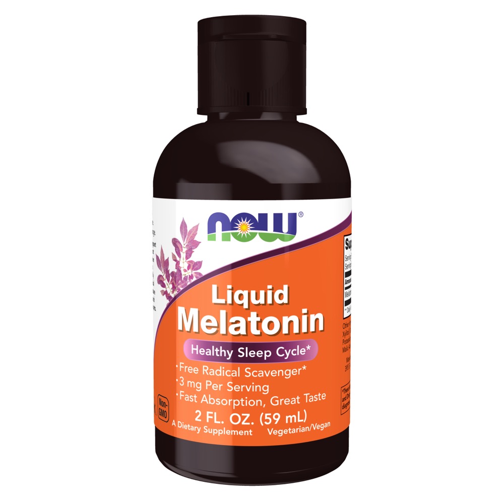 Now Vitamins - Liquid Melatonin 3 Mg 2 oz.