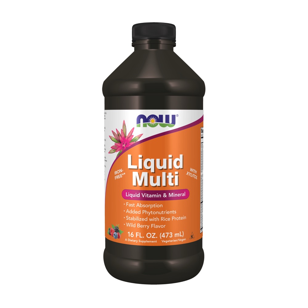 Now Vitamins - Liquid Multi Wild Berry Flavor 16 oz