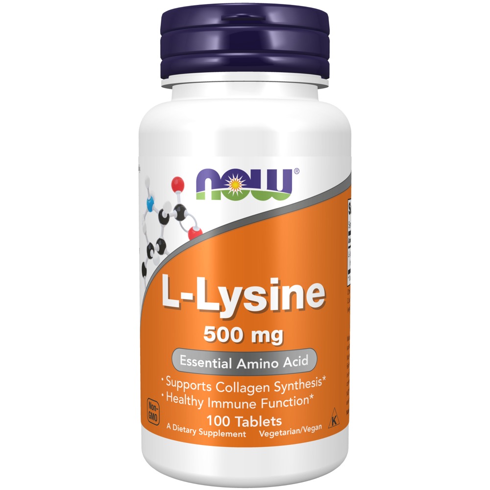 Now Vitamins - Lysine 500Mg 100 Tabs