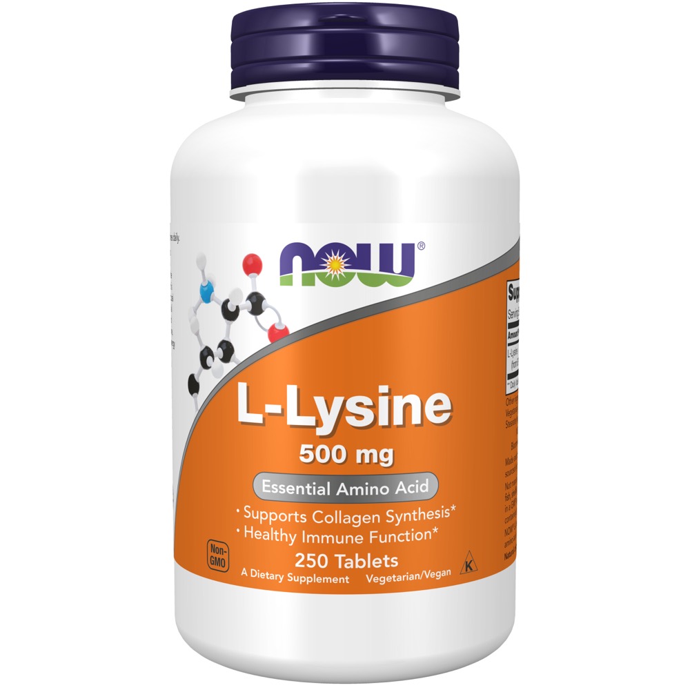 Now Vitamins - Lysine 500Mg 250 Tabs