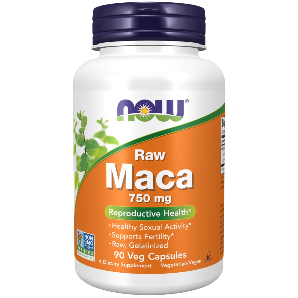 Now Vitamins - Maca 750 Mg Raw 90 Vcaps