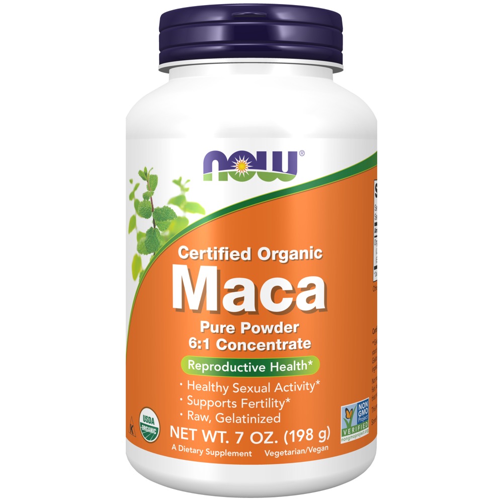 Now Vitamins - Maca Organic Pure Powder 7 oz.  