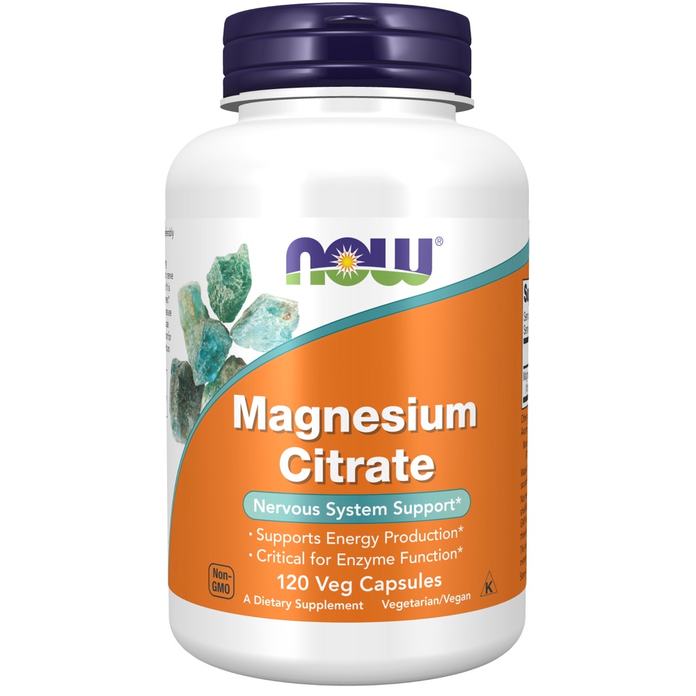 Now Vitamins - Magnesium Citrate Caps 120 Vcaps
