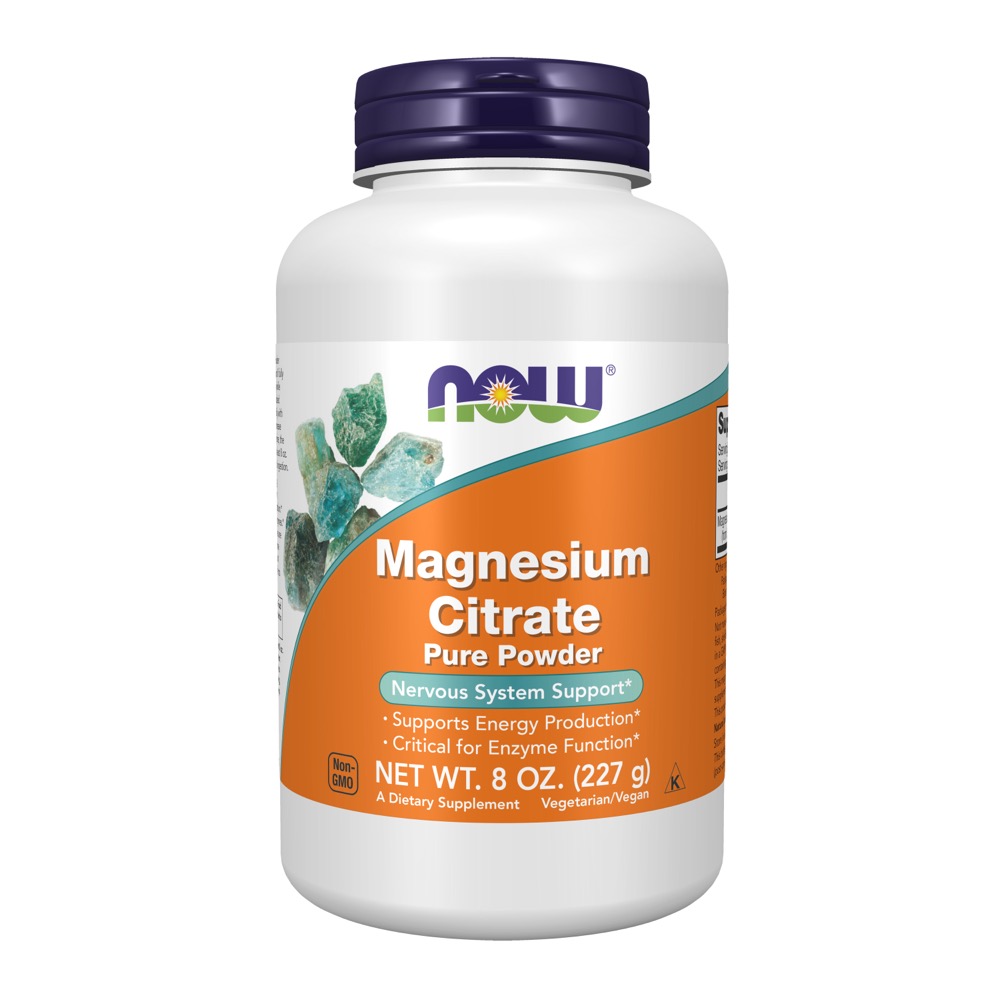 Now Vitamins - Magnesium Citrate Powder  8 oz