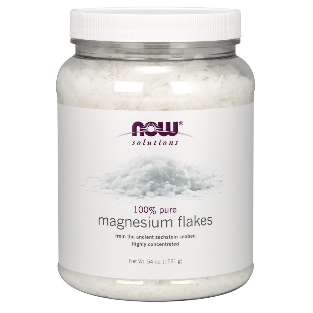 Now Vitamins - Magnesium Flakes, Pure 54 oz