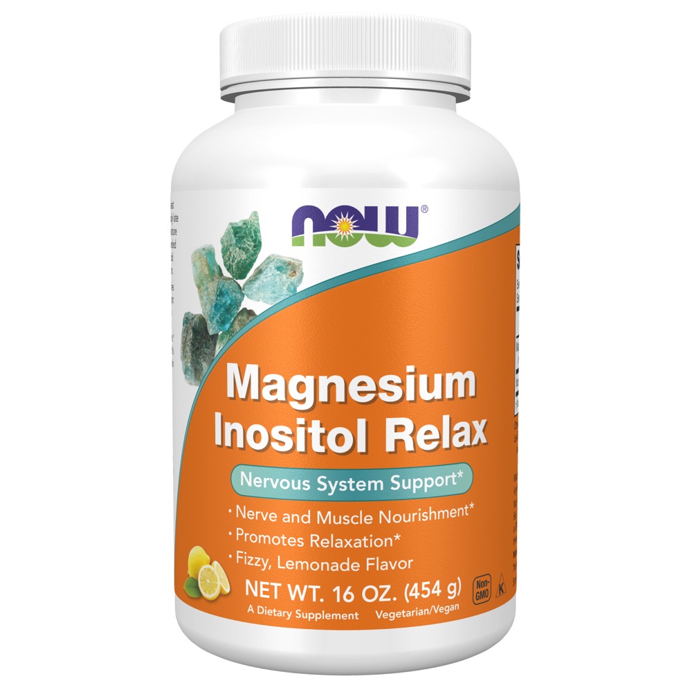 Now Vitamins - Magnesium Inositol Relax,  Powder  16 oz.