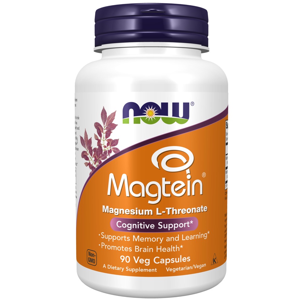 Now Vitamins - Magtein Magnesium L-Threonate 90 Veg Caps