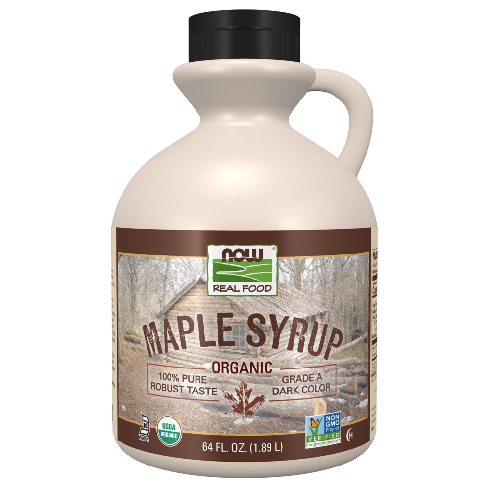 Now Vitamins - Maple Syrup 64 Fl. oz. Grade B Organic, Kosher