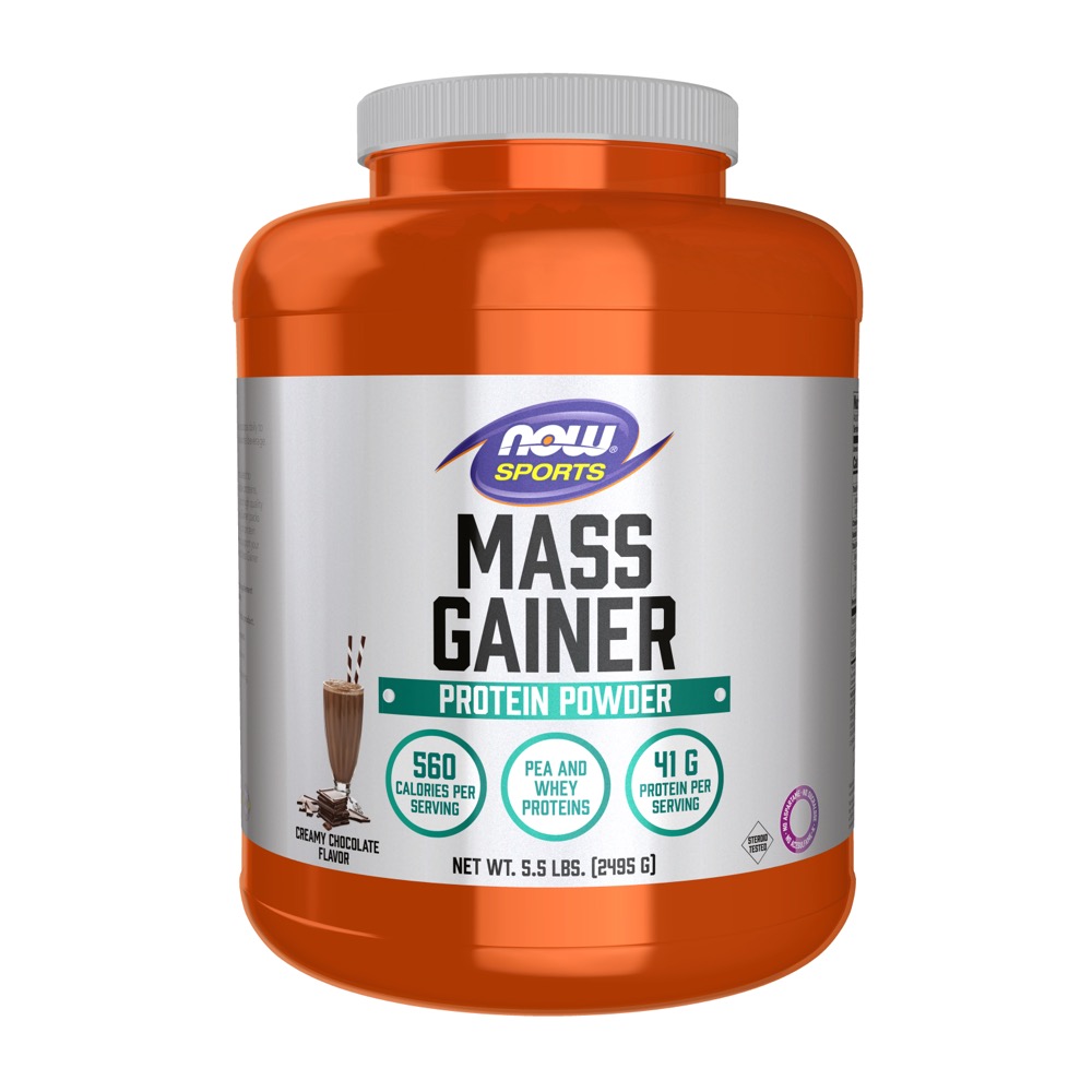 Now Vitamins - Mass Gainer Powder, Creamy Chocolate Flavor - 5.5 lbs.