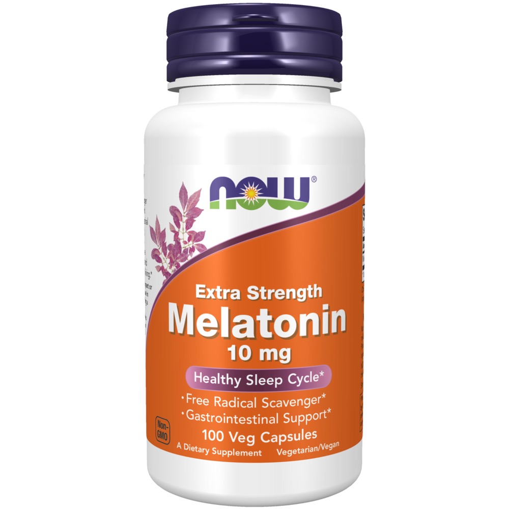 Now Vitamins - Melatonin 10 mg Extra Strength 100 Veg Capsules