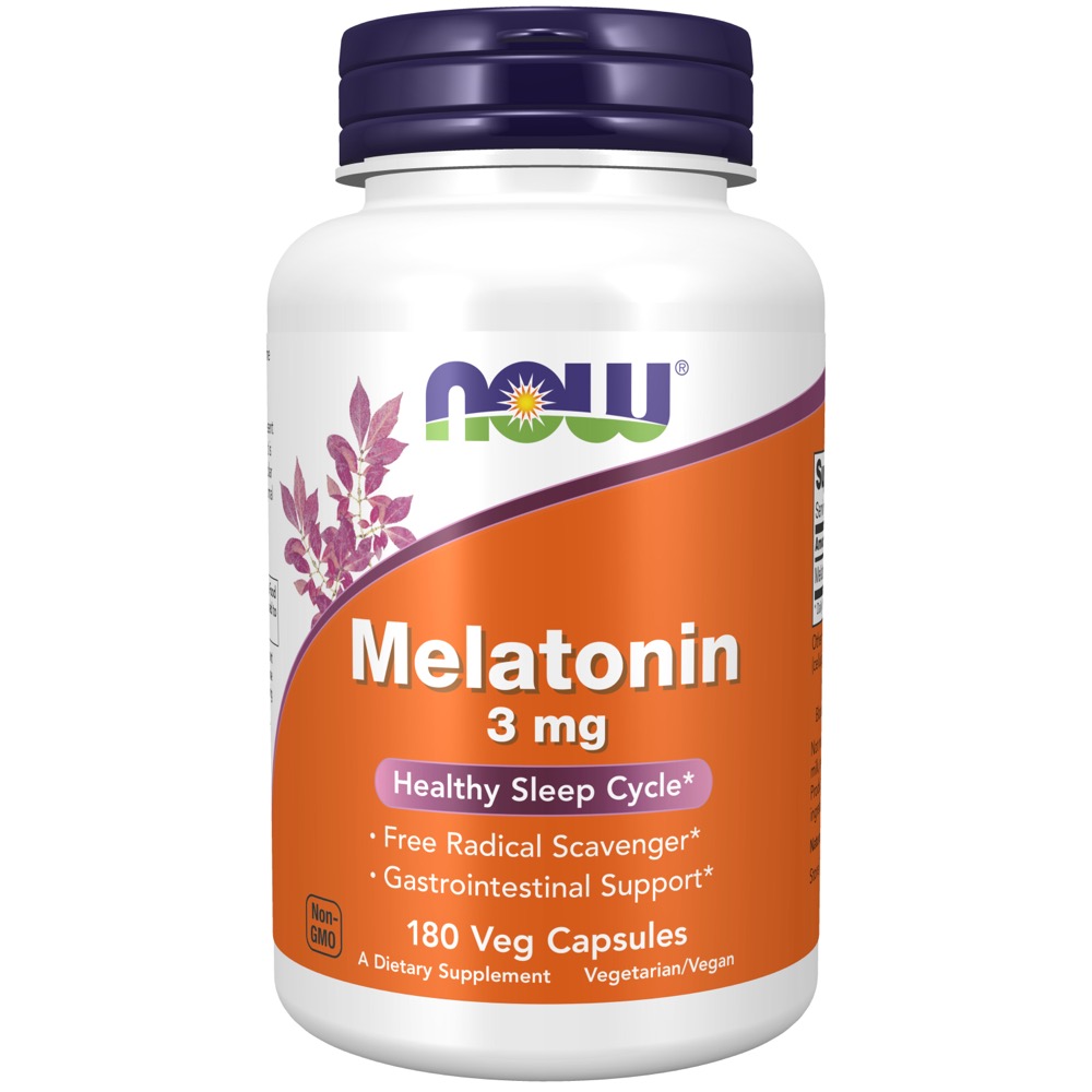Now Vitamins - Melatonin 3 Mg 180 Caps