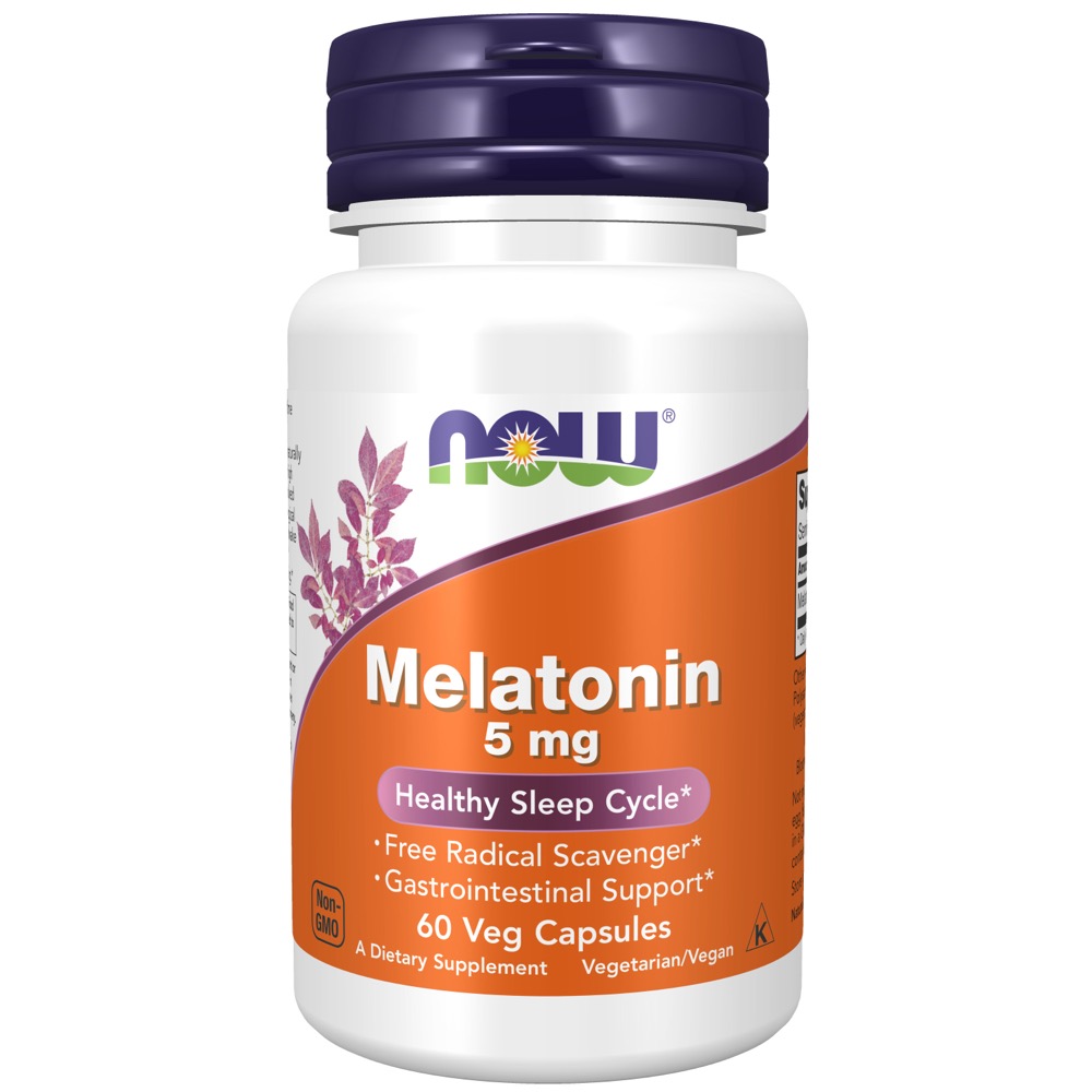 Now Vitamins - Melatonin 5 Mg 60 Vcaps