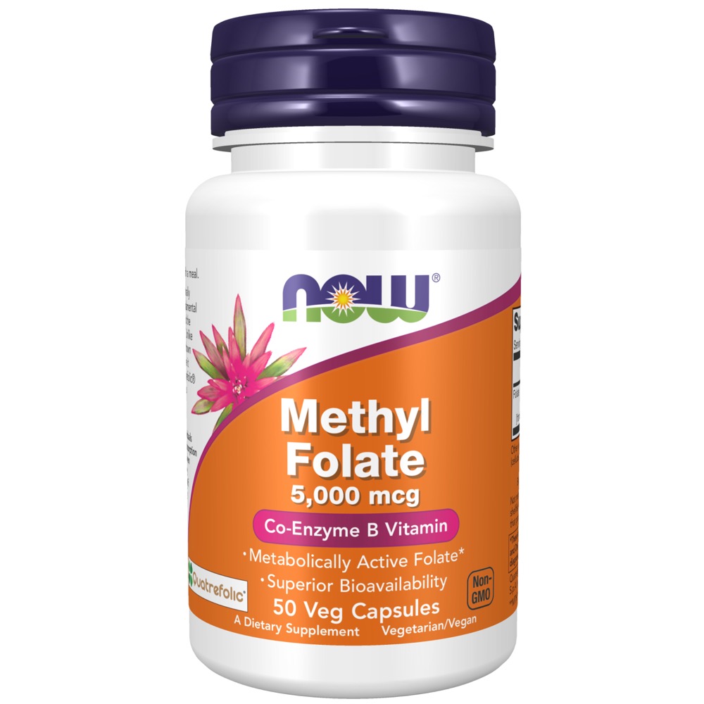Now Vitamins - Methyl Folate 5,000 mcg 50 veg caps 