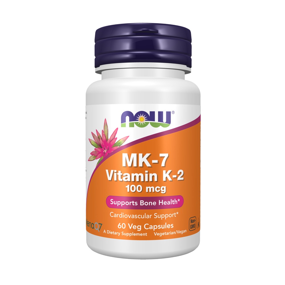 Now Vitamins - MK-7 Vitamin K-2 100 Mcg 60 Vcaps