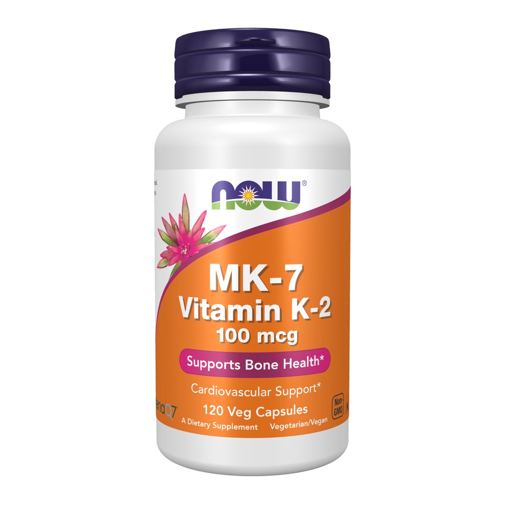 Now Vitamins - MK-7 Vitamin K-2 100mcg 120 veg caps