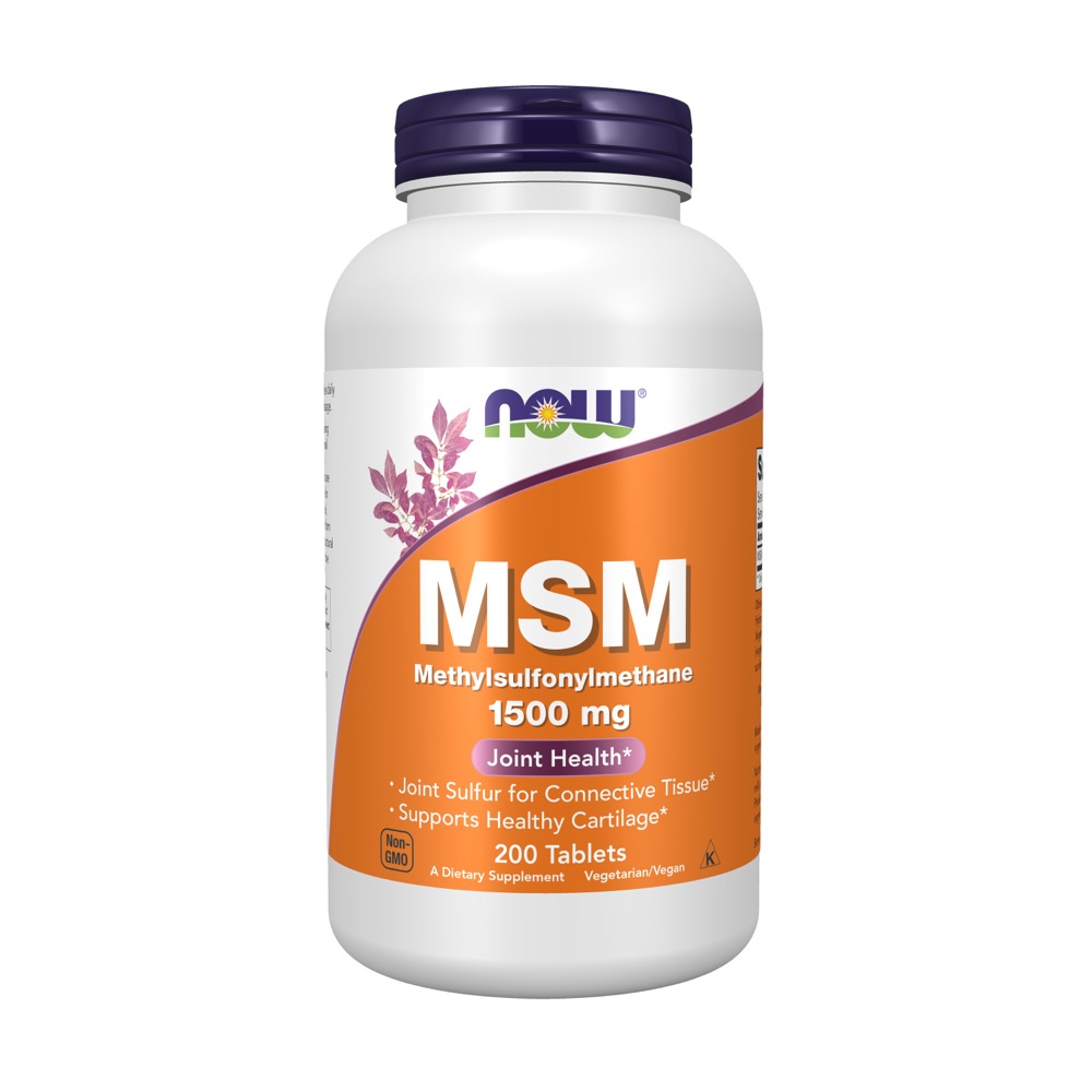 Now Vitamins - MSM 1500 Vegetarian 200 Tabs